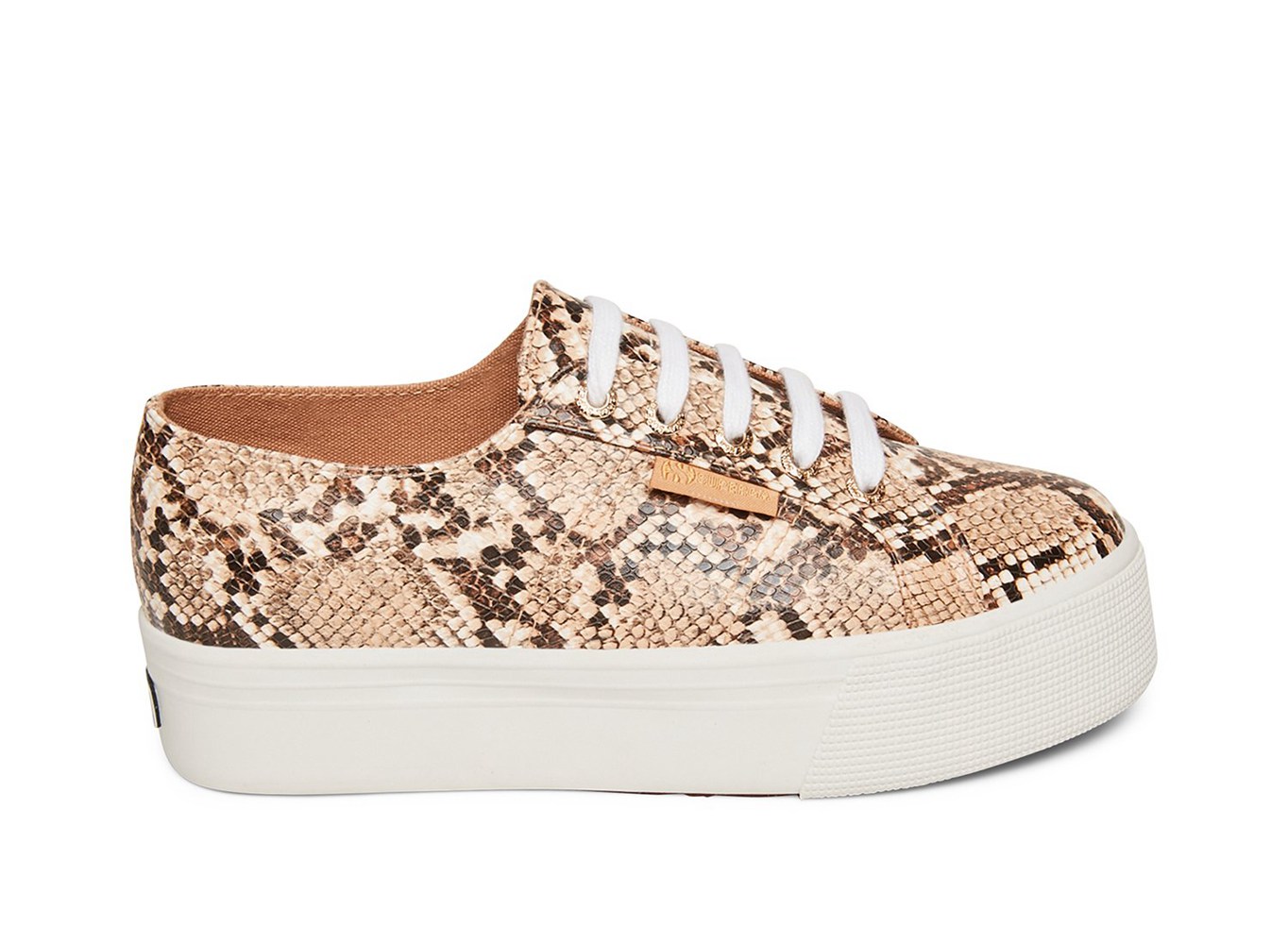 Platform Feminino Marrom/Serpentine - Superga 2790 Snakepufanw - FZDNR-8936